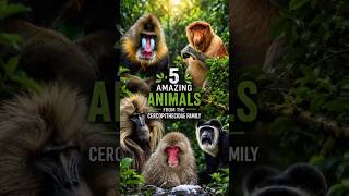 5 Amazing Animals from the Cercopithecidae Family!”#cercopithecidae#animals #foryou #education
