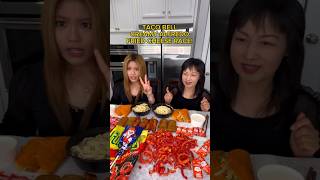 TACO BELL& CHILI'S RACE! #shorts #viral #mukbang