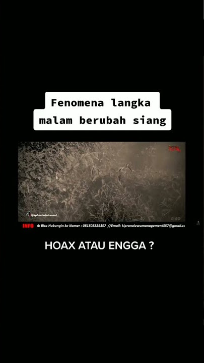 Viral Fenomena Aneh Malam Jadi Siang - Beneran Gak Nih??