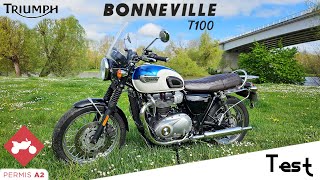 "Test" La néo-rétro de référence 💂 "Triumph Bonneville T100 A2 de 2020"