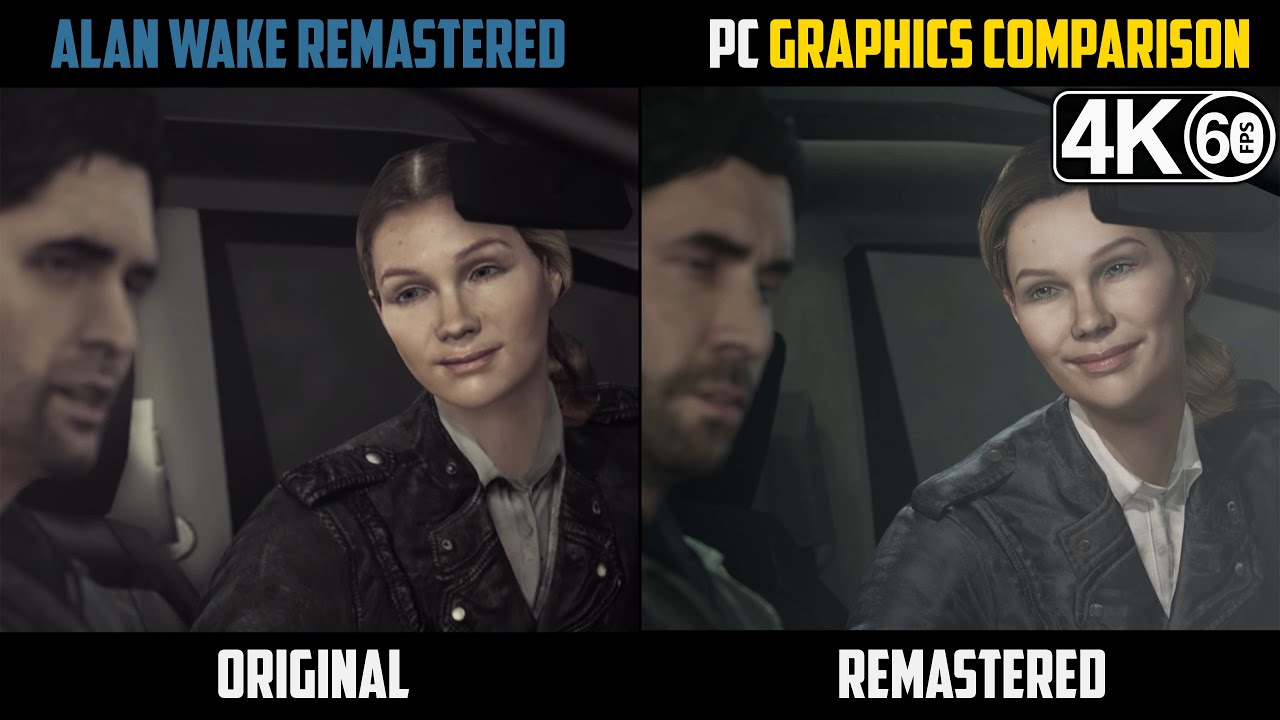 Alan Wake Remastered - Side by side comparison - [PS5 vs 2012 PC version]  [Gaming Trend] 