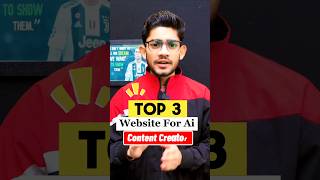 Top 3 Website For Ai Content Creator | #shorts #aivideogenerator #aivoicegenerator