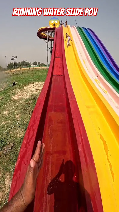 Bella ciao playground parkour running water slide POV