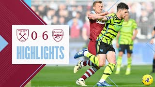 West Ham 0-6 Arsenal | Premier League Highlights