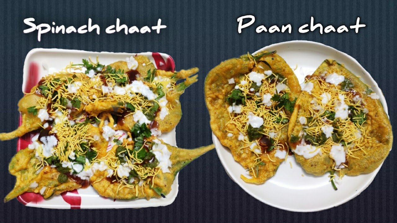 How to make simple and easy spinach(पालक)chaat betel(पान) chaat By