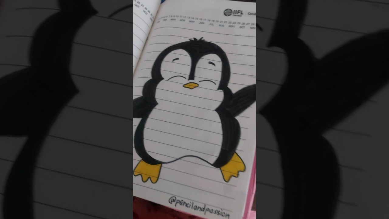 Penguin drawing🐧😍 