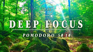 3h Study with the Positive Energy of FOREST SOUNDSPOMODORO TECHNIQUE 50/10 Fresh Morning Ambience