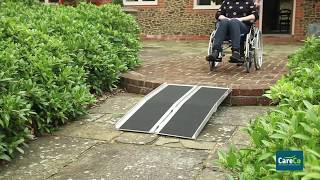 Multi-Fold Economy Wheelchair Ramp with Grip Surface
