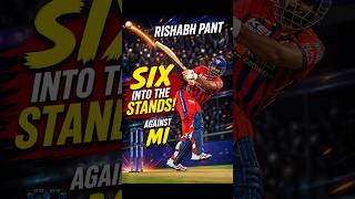 Rishabh Pant SMASHES MONSTER SIX vs MI  | Stadium Shocker! | #shorts |#ps5 | #ipl2026