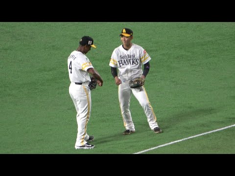 今宮健太とダウンズが意気投合！プロ野球福岡ソフトバンクホークス