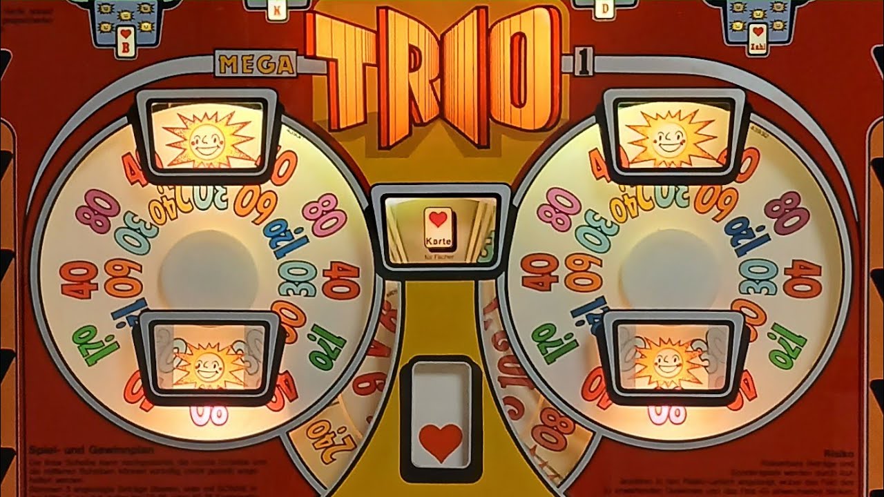 Spielautomat MEGA TRIO  🃏  Dreifacher Fächer