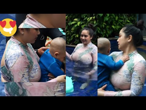 Nagita Mengajarkan Cipung Berenang, Makin Besar Rayyanza | Nagita Cantik Alami