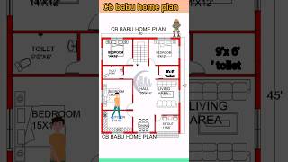1800sqft house plan design | 40 x 45 house plan design | 3 BHK house plan design  | #home #house