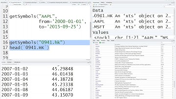 R - quantmod - download data