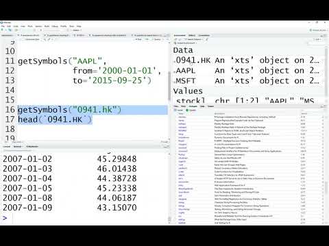 R - quantmod - download data
