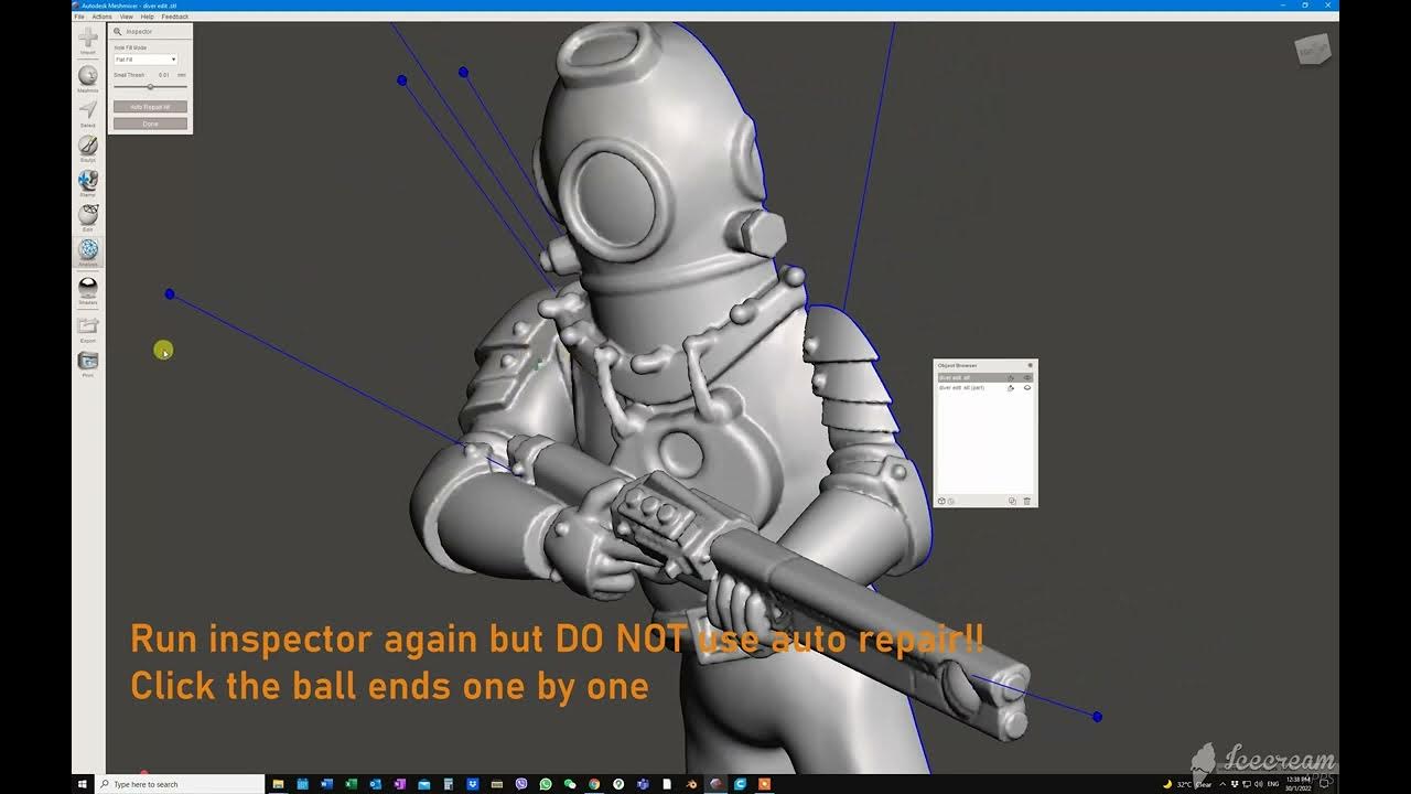 STL cleanup for 3D printing Blender&Meshmixer YouTube