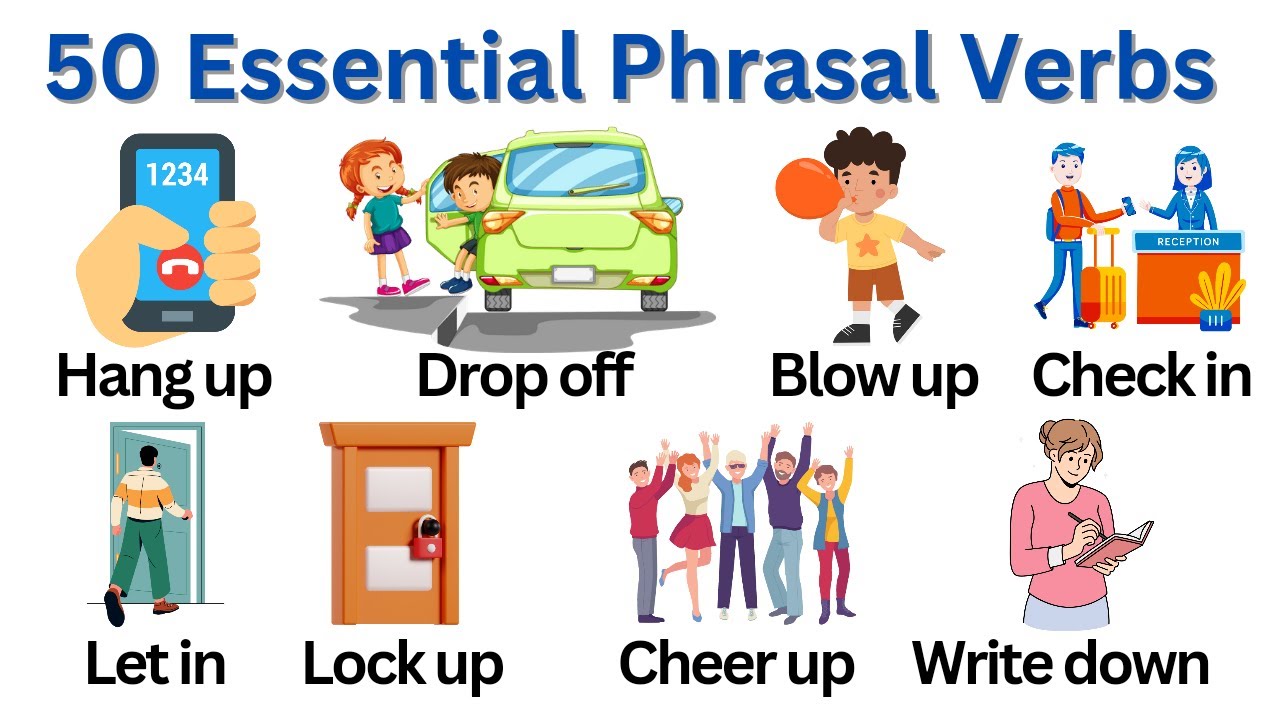 Phrasal Verbs | 50 Daily Use Phrasal Verbs | English Vocabulary - YouTube
