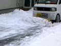 軽トラック用スノープラウ　除雪作業　１