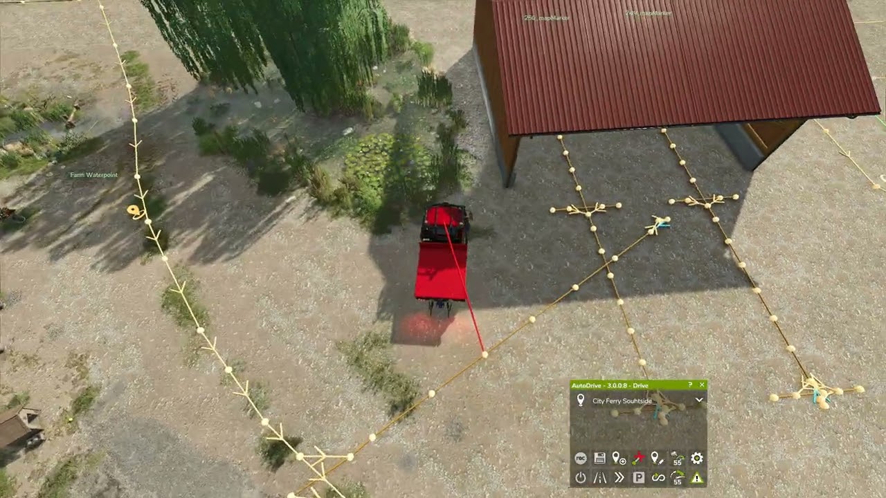 Stevie's Riverbend Springs 4x map conecting the dots