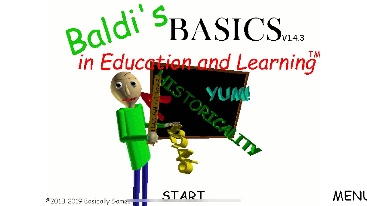 EASIEST WAY TO WIN IN Baldis basics speed run