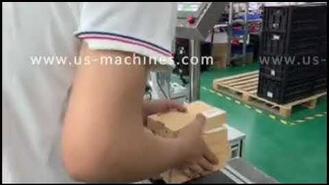 Automatic carton box barcode adhensive sticker top labeling machine label applicator