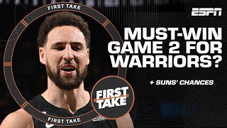 Stephen A., CJ McCollum \& Brian Windhorst debate 🍿 Is Game 2 must-win for the Warriors? | First Take