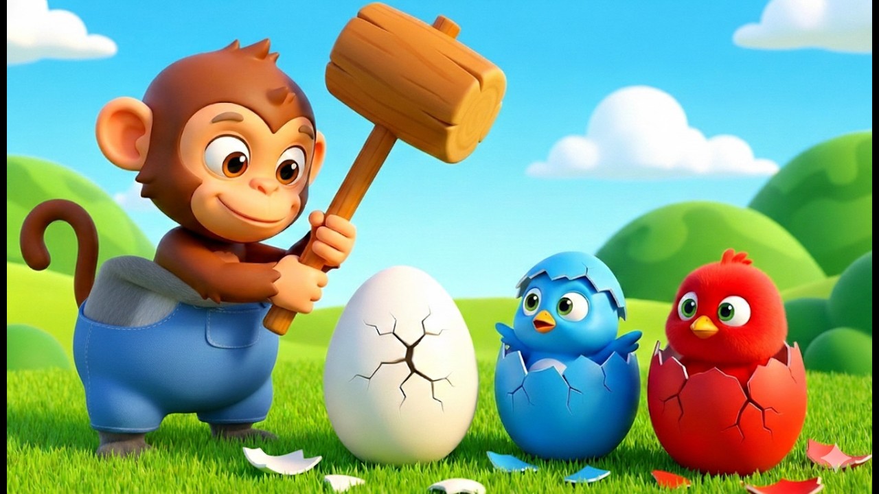 Naughty Monkey Stole The Eggs! 🐒🐣 Emergency at Old MacDonald Farm! 🚨   Old MacDonald Calls Police