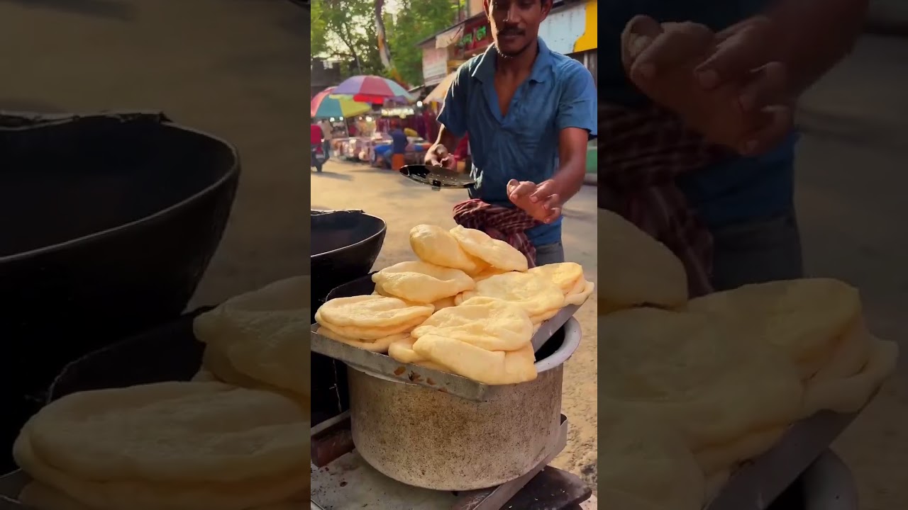 Kolkata's Famous Naan Puri with Chana Masala ar ₹11 💖 