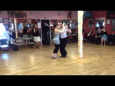 Tango waltz lesson demo.