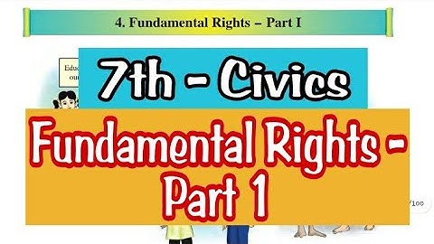 Fundamental Rights Part 1, 7th std, Chapter 4, Civics, Chapter Explanation, Maharashtra Board