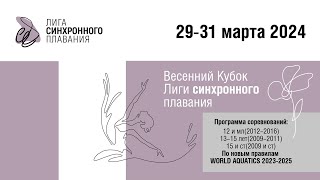 Весенний кубок Лиги синхронного плавания | 31.03.24. Часть 2