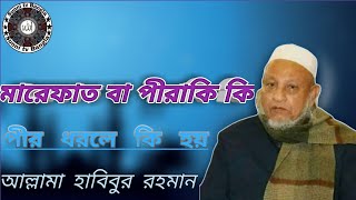 মারেফাত কি | পীরাকি কি | পীরের কেনো অনুসরণ করা হয় | আল্লামা হাবিবুর রহমান