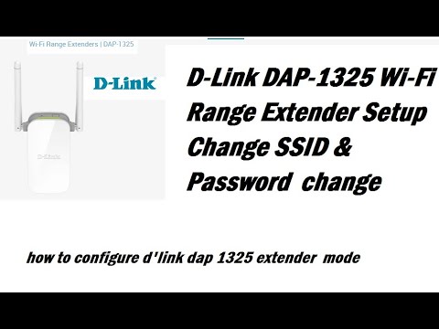 How to configure D-link wifi extender DAP 1325 || Change SSID & Password in pc ||Gyan'sQuickSolution