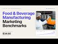 Food & Beverage Manufacturing Marketing Benchmarks 2026 | SEO, PPC, Social Media & Email Data