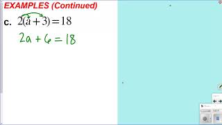 Lesson 5-2 Equivalent Equations