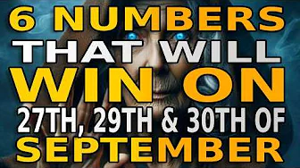 6 Lucky Numbers to FOCUS and GET RICH on, 27TH,  29TH, and 30TH, SEPTEMBER 2025