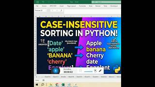 22 Case Insensitive Sorting of List