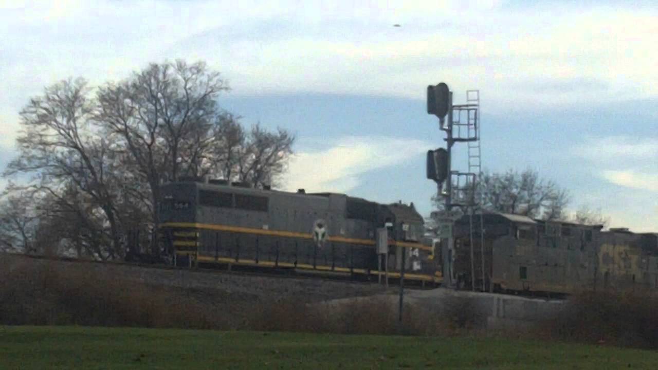 BRC 564- SD38-3 On a Power Move, Galesburg, IL