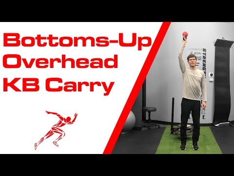 Bottoms-Up Overhead Kettlebell Carry exercise demonstration