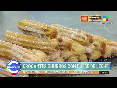 Cómo hacer CHURROS RELLENOS y bañados en chocolate 🍫🤤