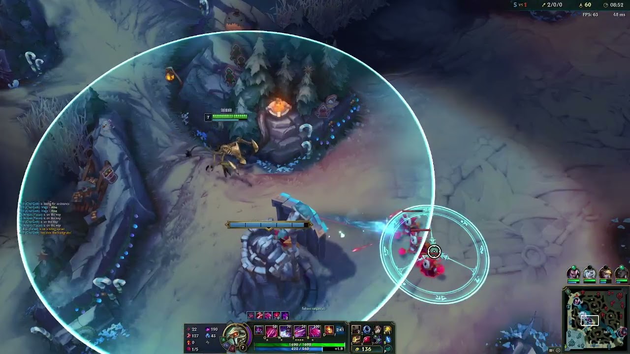 Chogath 10/0/2 Hail of blade Empowered Auto attack tank build