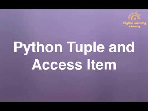 36 Python Tuple and Access Item | Online Training Download app from below link