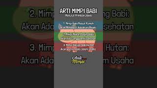 Arti Mimpi Babi Menurut Primbon Jawa