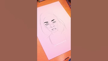 EASY PINTEREST PORTRAIT #shorts #iPad #art #procreate #drawing