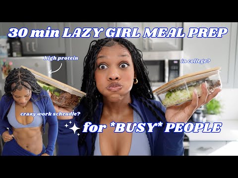 BEGINNER FRIENDLY MEAL PREP for BUSY people high protein simple college student approved meals