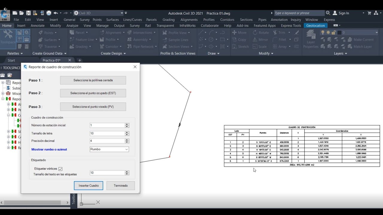 Cuadro de Construcción con Civil 3D - YouTube