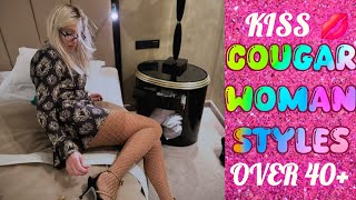 Cougar Woman Over 40: 2 Bold Ways to Rock Nylon Stockings | Chic Fashion Tips