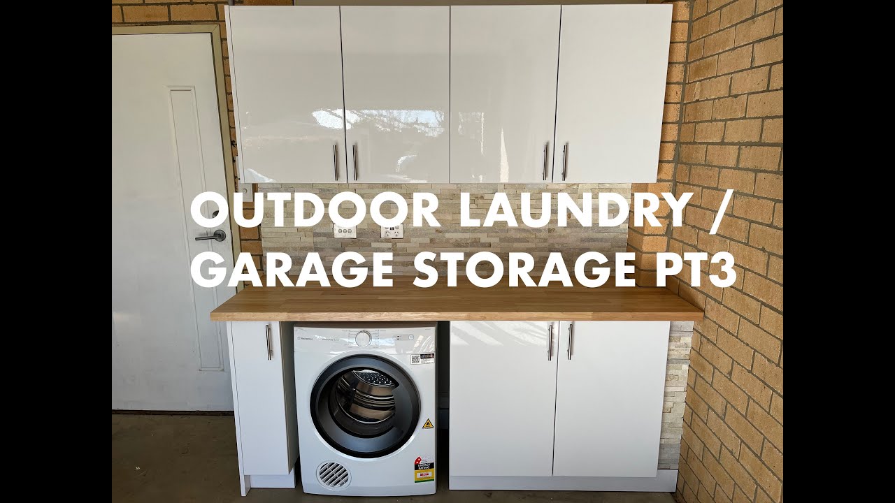 PROJECT OUTDOOR LAUNDRY/GARAGE STORAGE PT3 Wall caps