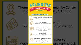 Arlington County Fair: Free Shuttle #shorts #arlingtonva