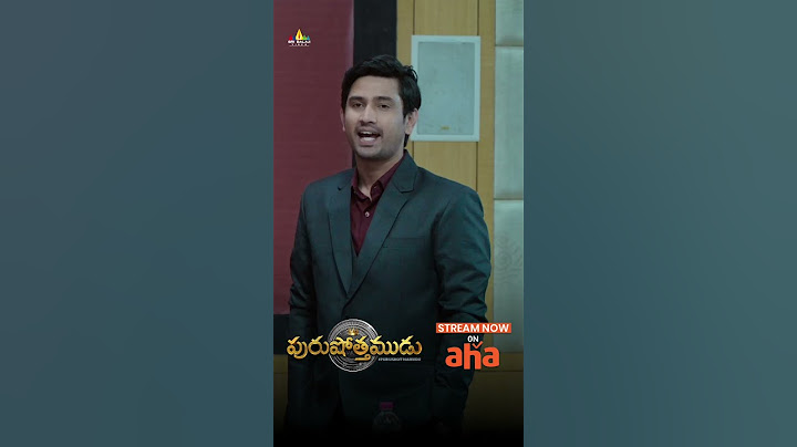 పరదేశంలో పీజ్జాలు తిని పప్పుల ఉంటావ్ అనుకున్న | Purushothamudu Now Streaming on Aha Video #RajTarun